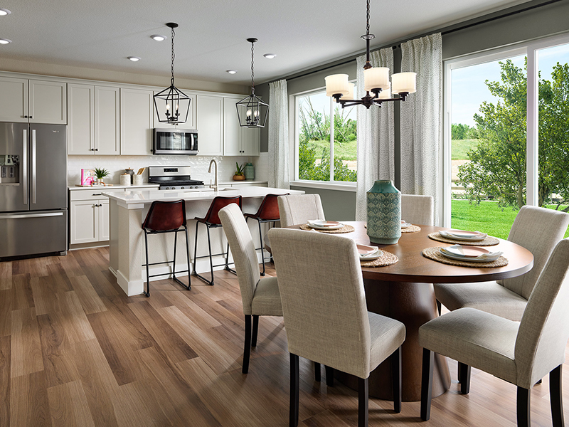 Kitchen and dining area