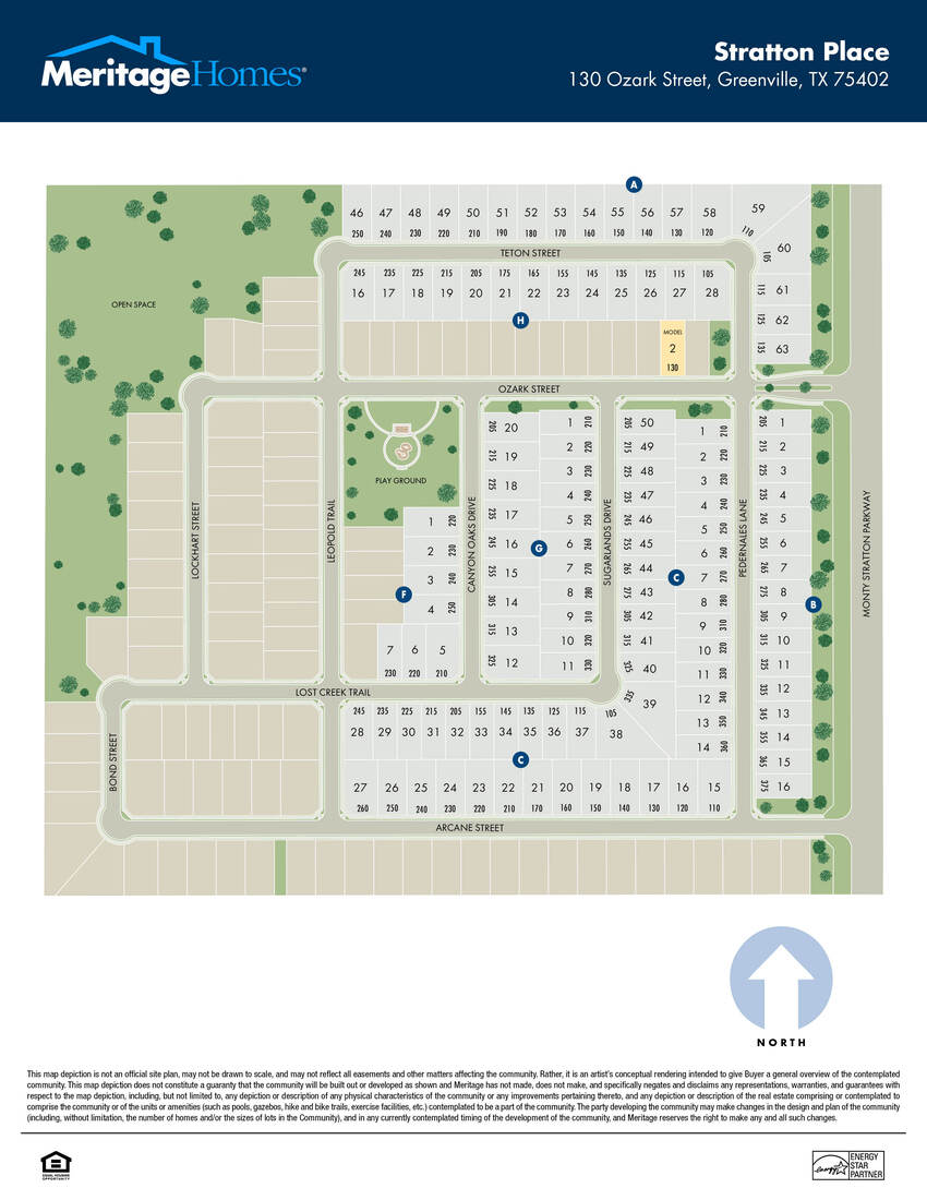 Stratton Place community site map