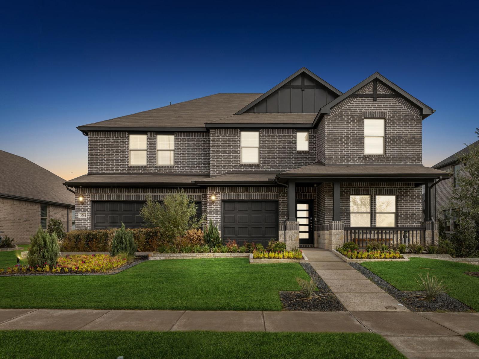 The model home facade of the Henderson.