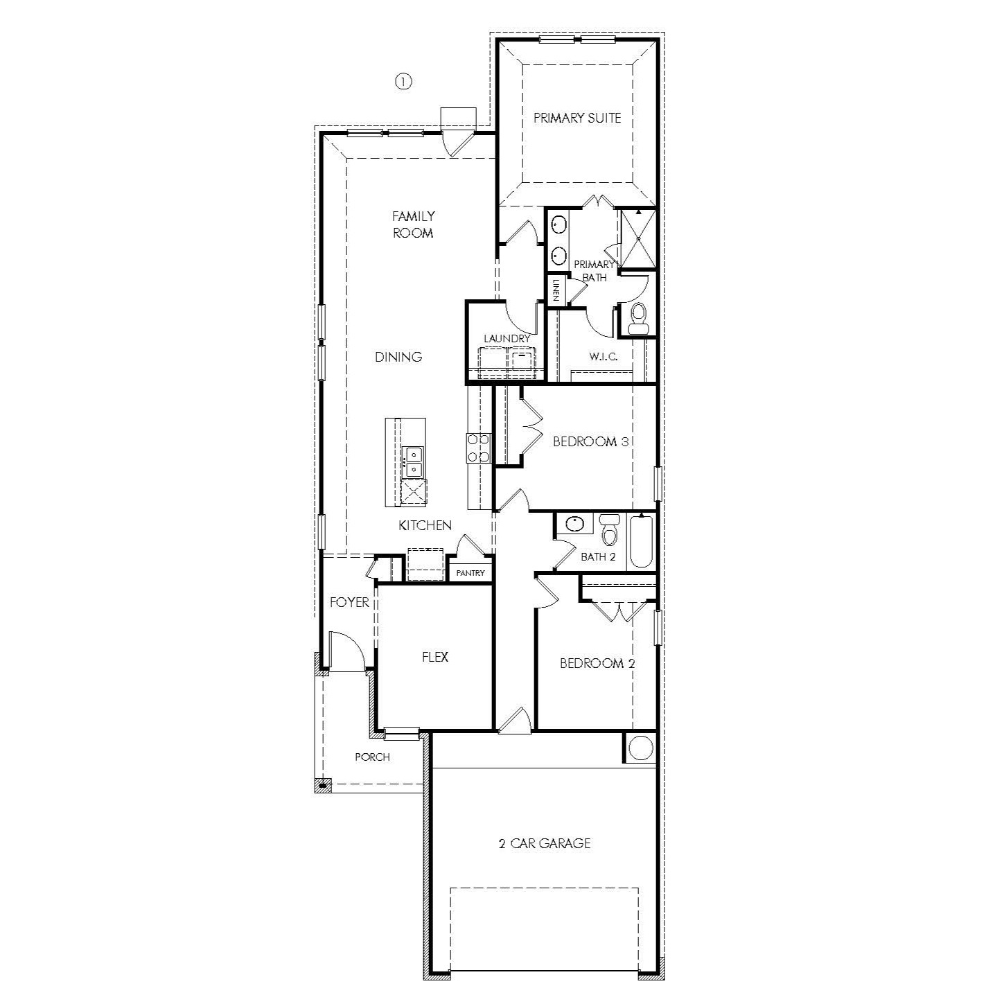 The Pinnacle (347) floorplan at Meritage Homes.