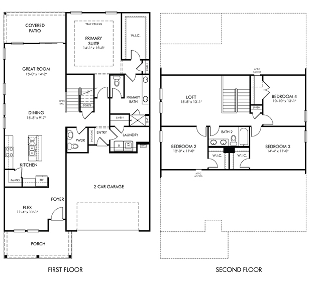 Manchester floorplan at a Meritage Homes community in Charlotte, NC.