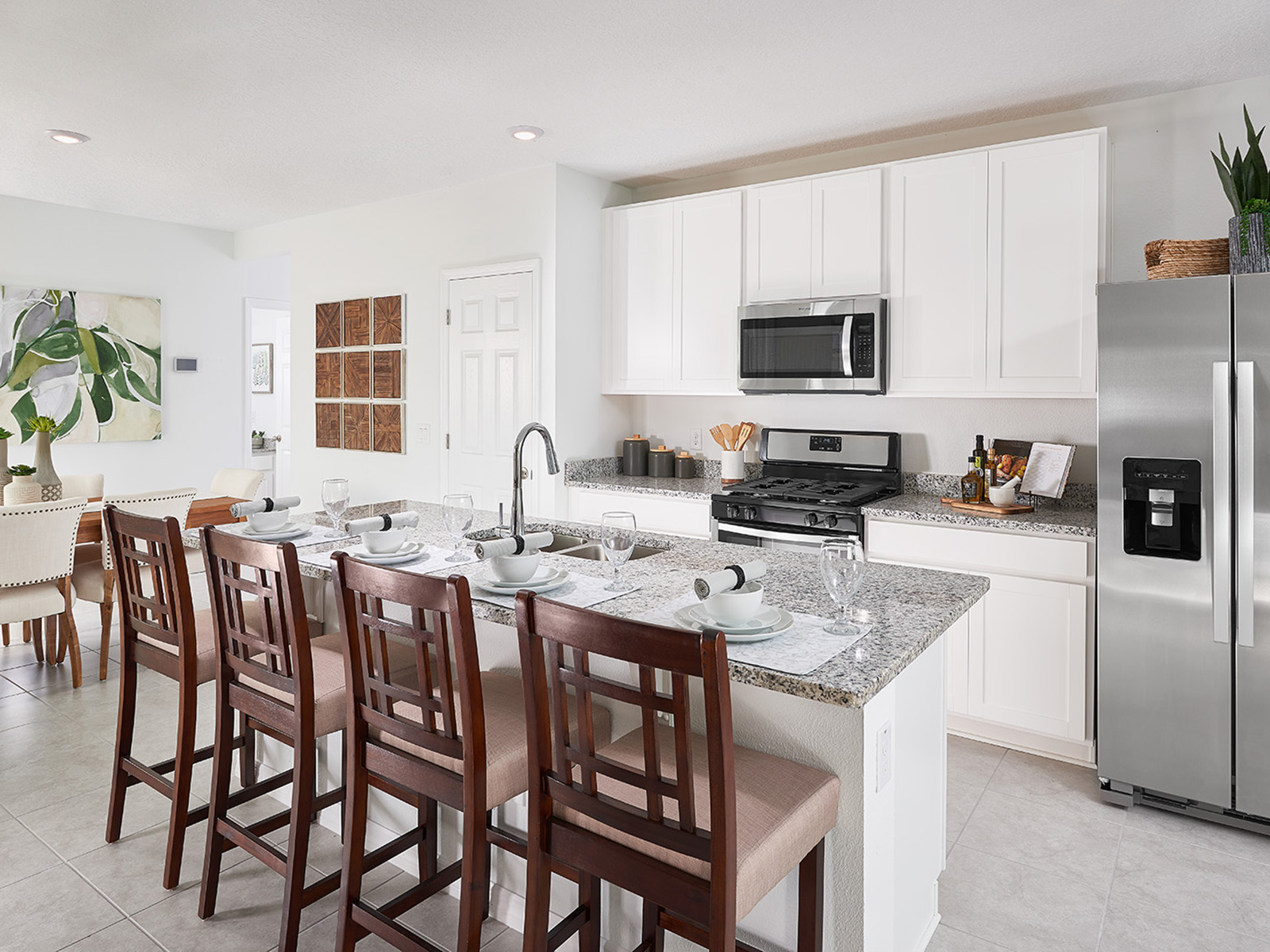Dining Room modeled at Lake Denham Estates.