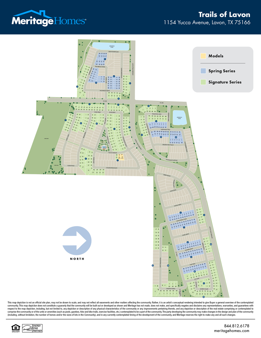 Trails of Lavon community map