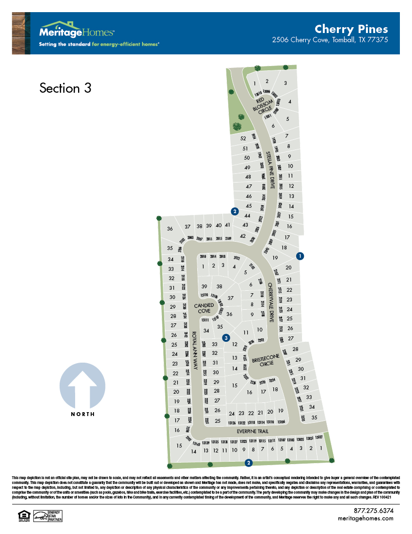 HOU Site Map Flyer Cherry Pines Sec 3