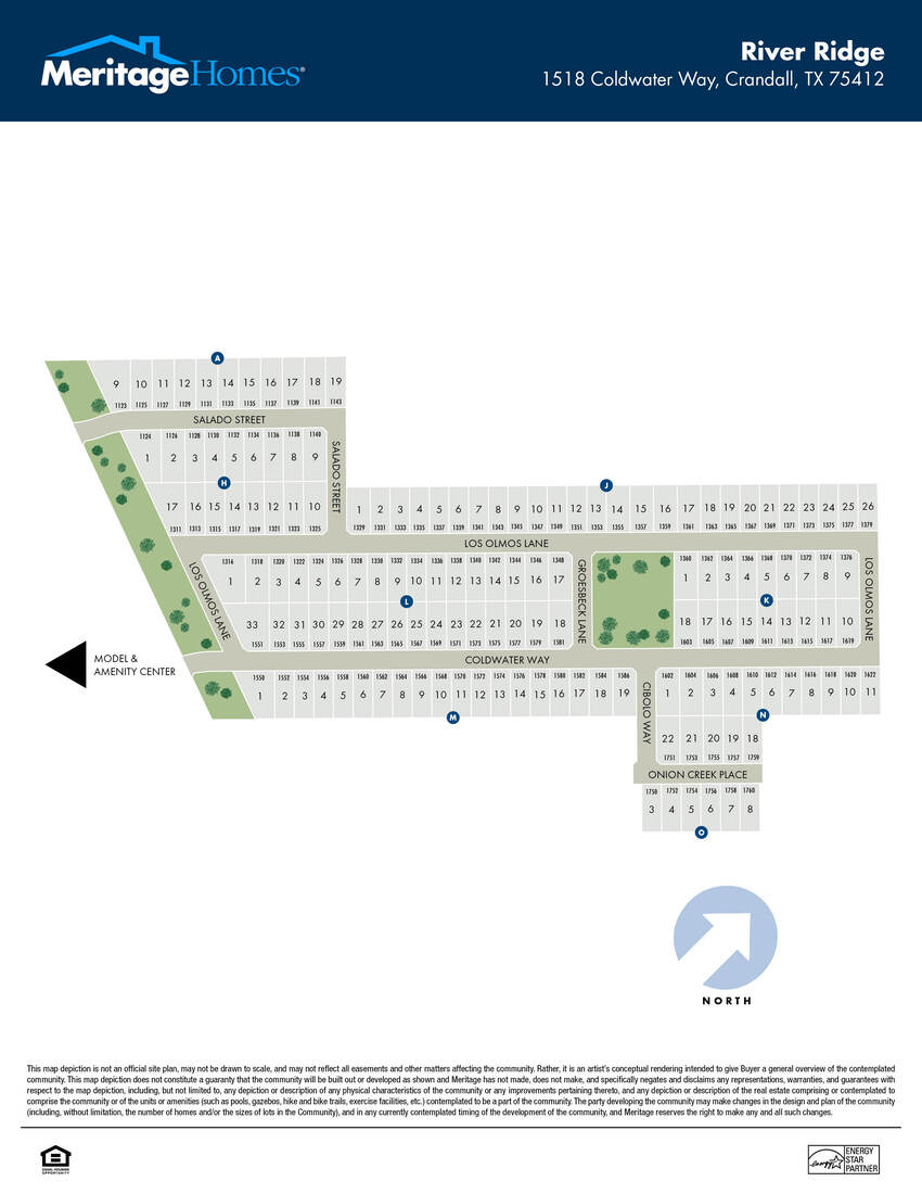 River Ridge site map