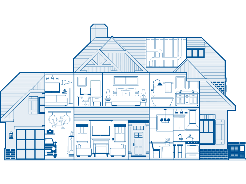 Meritage Homes house illustration