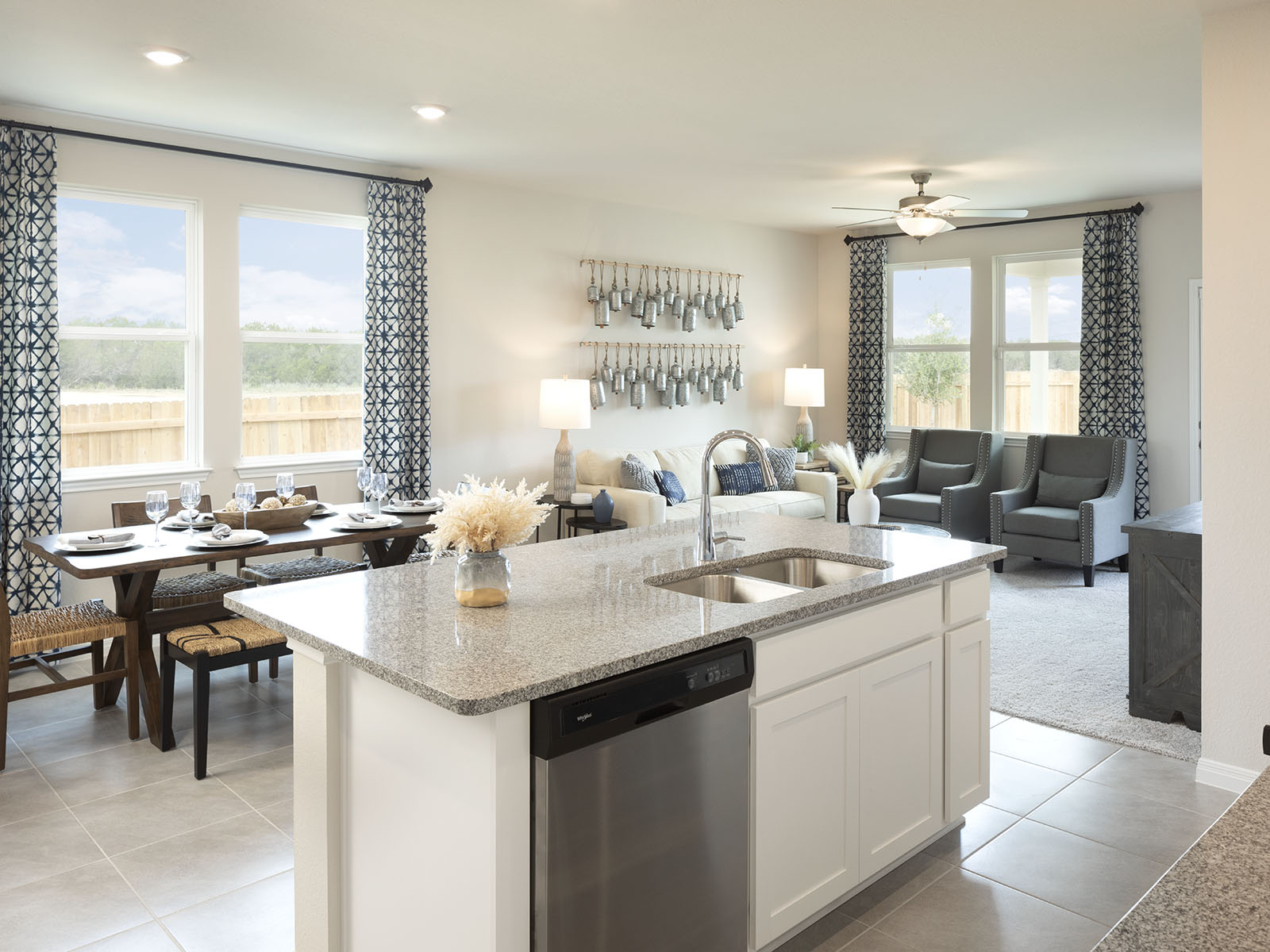 Easily entertain family and friends with this open-concept floorplan.