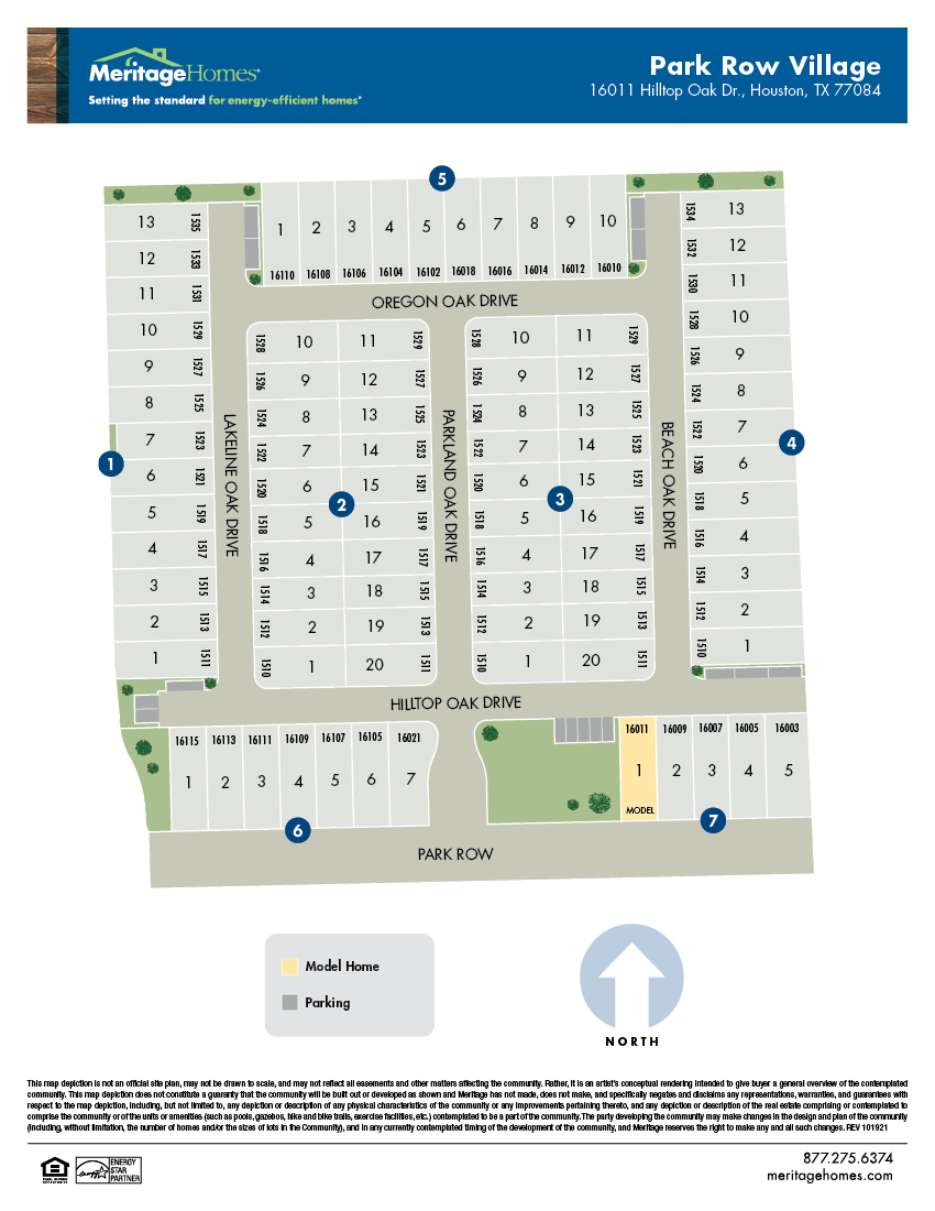 HOU Site Map Flyer Park Row Village