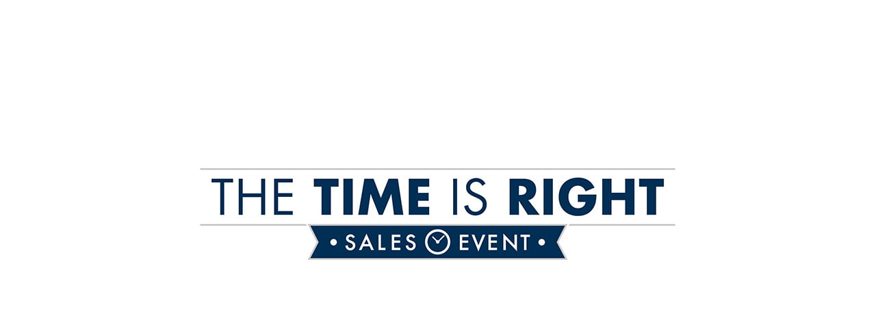 time is right Sales Event