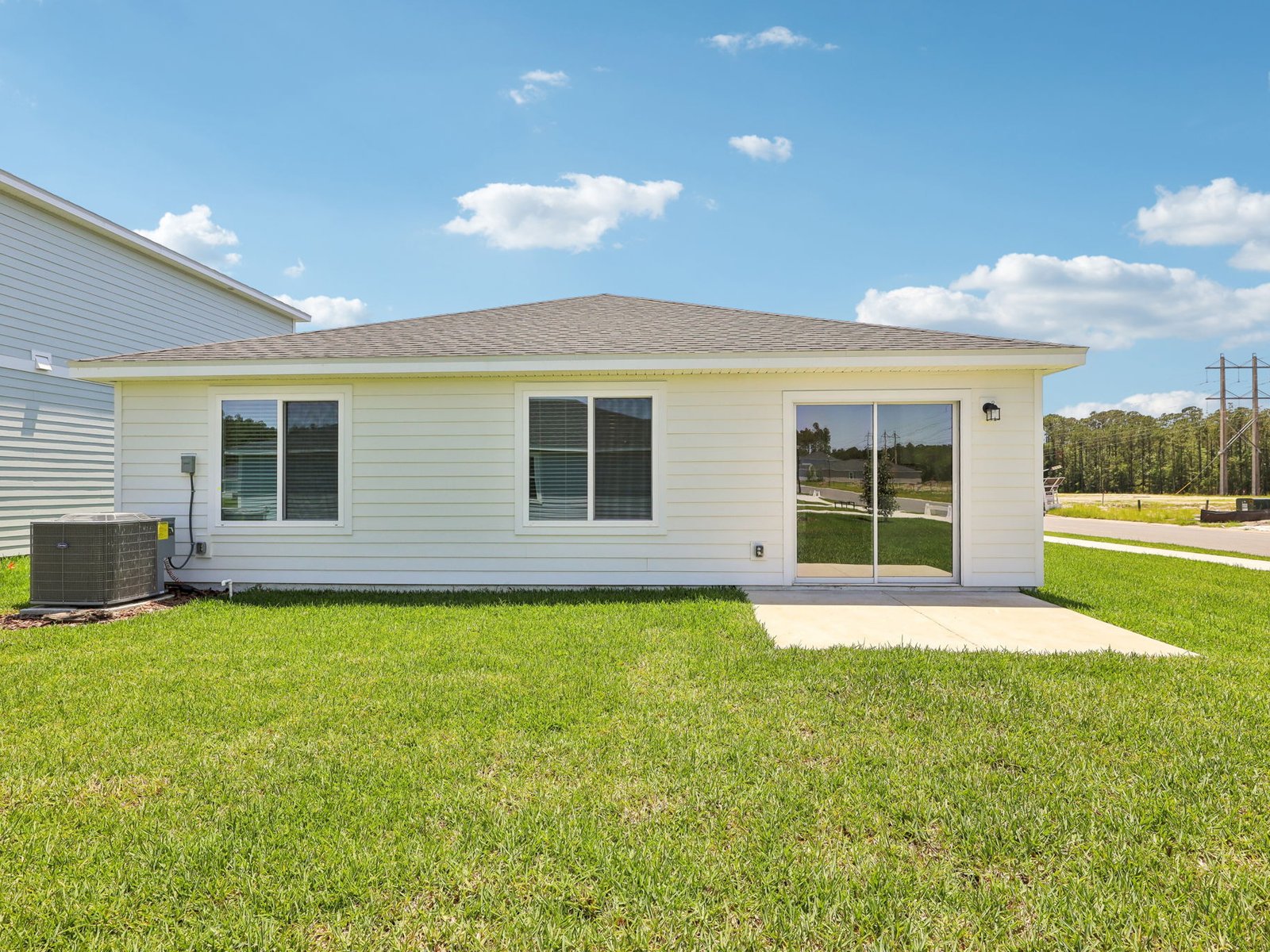 Exterior of Elevation J at 7827 Cahill Lane.
